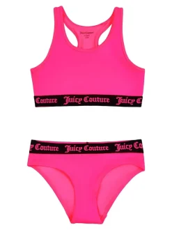 Juicy Couture Pink Logo Elastic Swim Set
