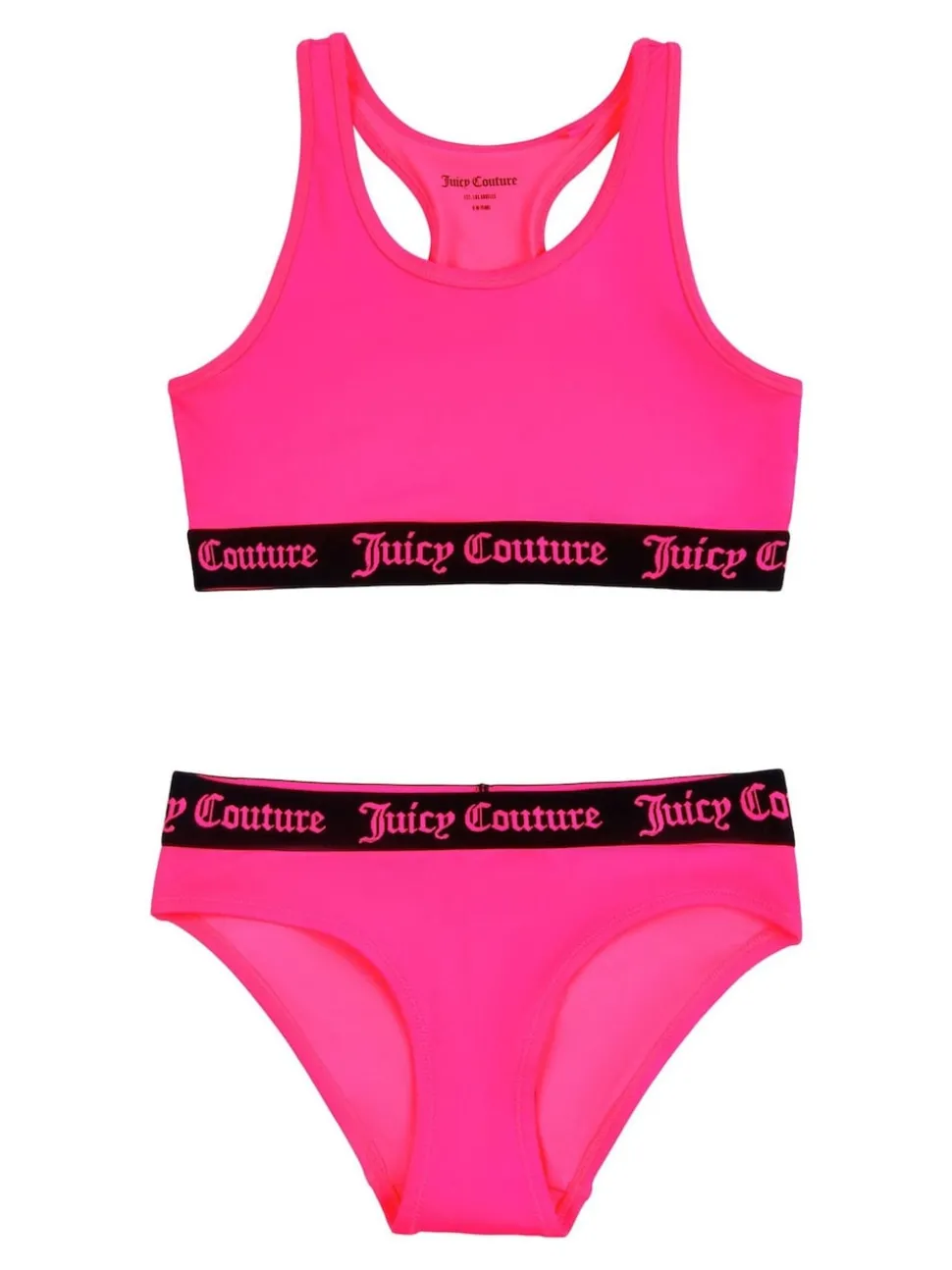 Juicy Couture Pink Logo Elastic Swim Set