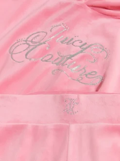 Juicy Couture Pink Relaxed Over-The-Head Hood & Velour Leggings Set