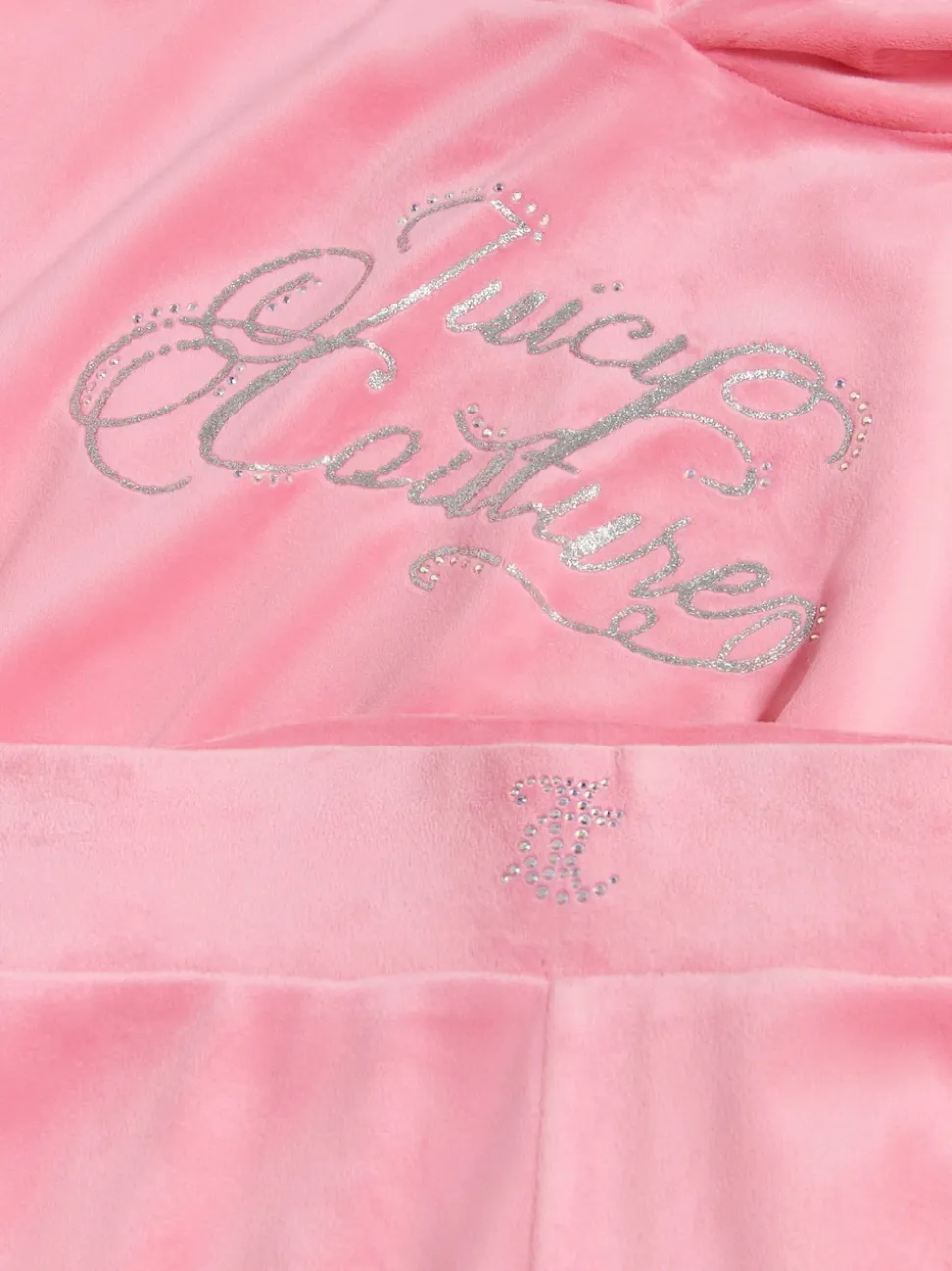 Juicy Couture Pink Relaxed Over-The-Head Hood & Velour Leggings Set
