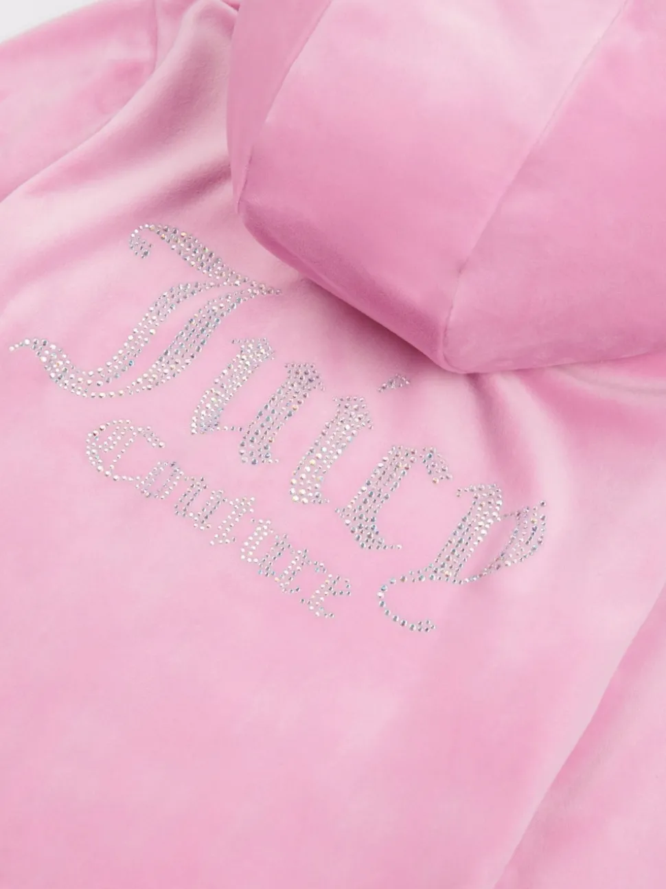 Juicy Couture Pink/Rust Diamanté Zip Through Hoodie
