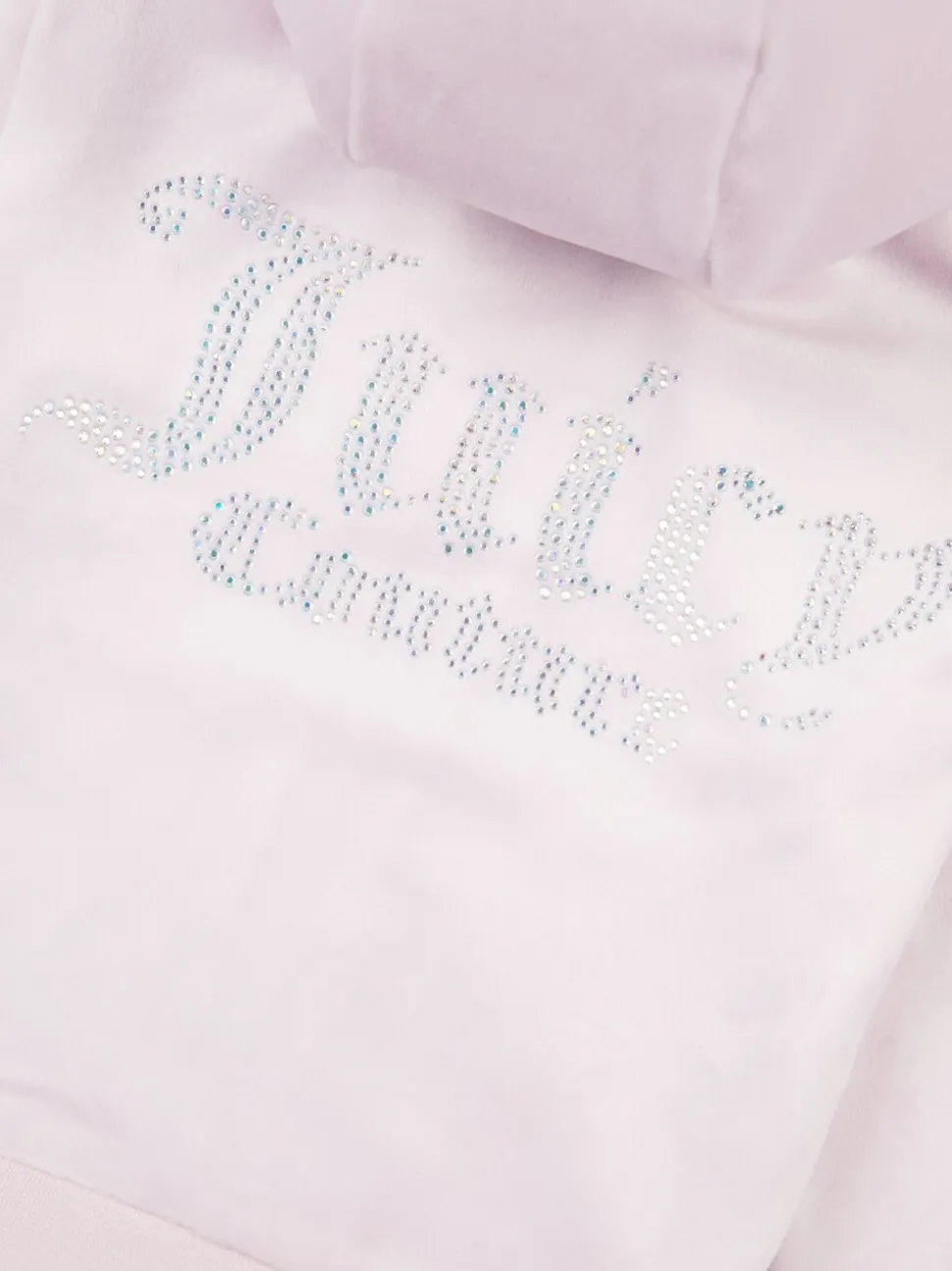 Juicy Couture Purple Diamante Zip Thru Hoodie & Bootcut Joggers Set