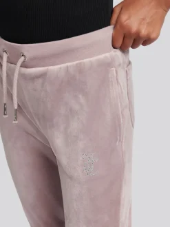 Juicy Couture Purple Diamante Bootcut Joggers