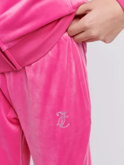 Juicy Couture Purple Diamanté Bootcut Joggers