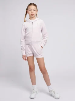 Juicy Couture Purple Velour Fold Up Shorts