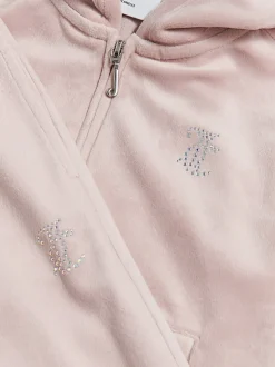 Juicy Couture Purple Zip Through Hoodie and Relaxed Joggers Set