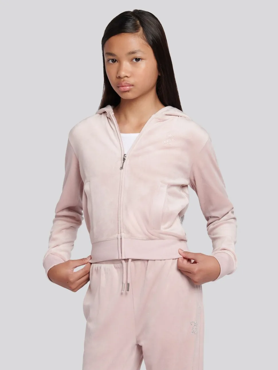 Juicy Couture Purple Zip Through Hoodie and Relaxed Joggers Set