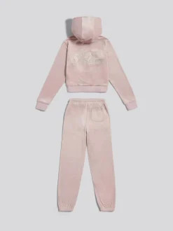 Juicy Couture Purple Zip Through Hoodie and Relaxed Joggers Set