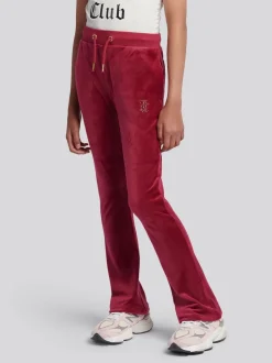Juicy Couture Red Diamante Bootcut Joggers
