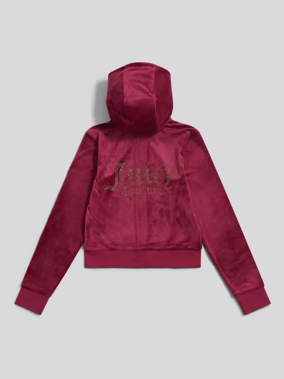 Juicy Couture Red Diamante Zip Through Hoodie