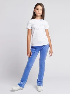 Juicy Couture White Fitted Diamante T-Shirt