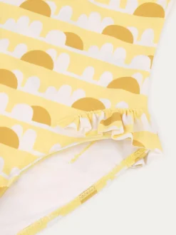 KIDLY Yellow Frilled Swimsuit