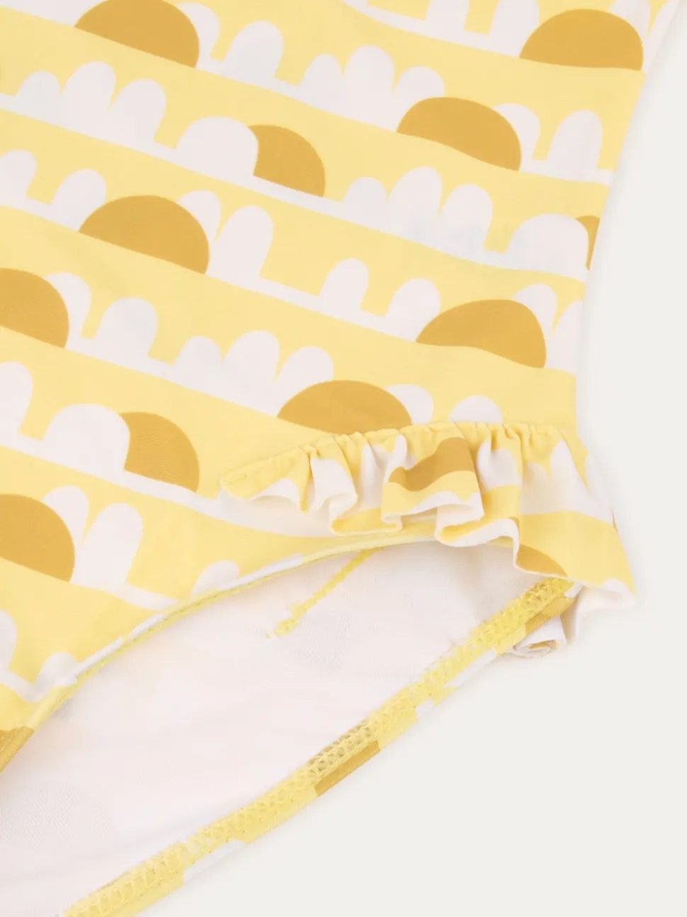 KIDLY Yellow Frilled Swimsuit