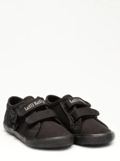 Lelli Kelly Black Hook and Loop Trainers