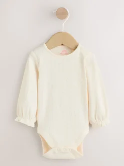 Light Pink Ditsy Baby Print Long Sleeve Bodysuit and Cord Dungarees Set 2 Piece (0mths-2yrs)