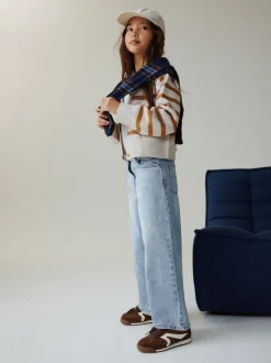 Light Blue Extra Wide Leg Jeans (6-16yrs)