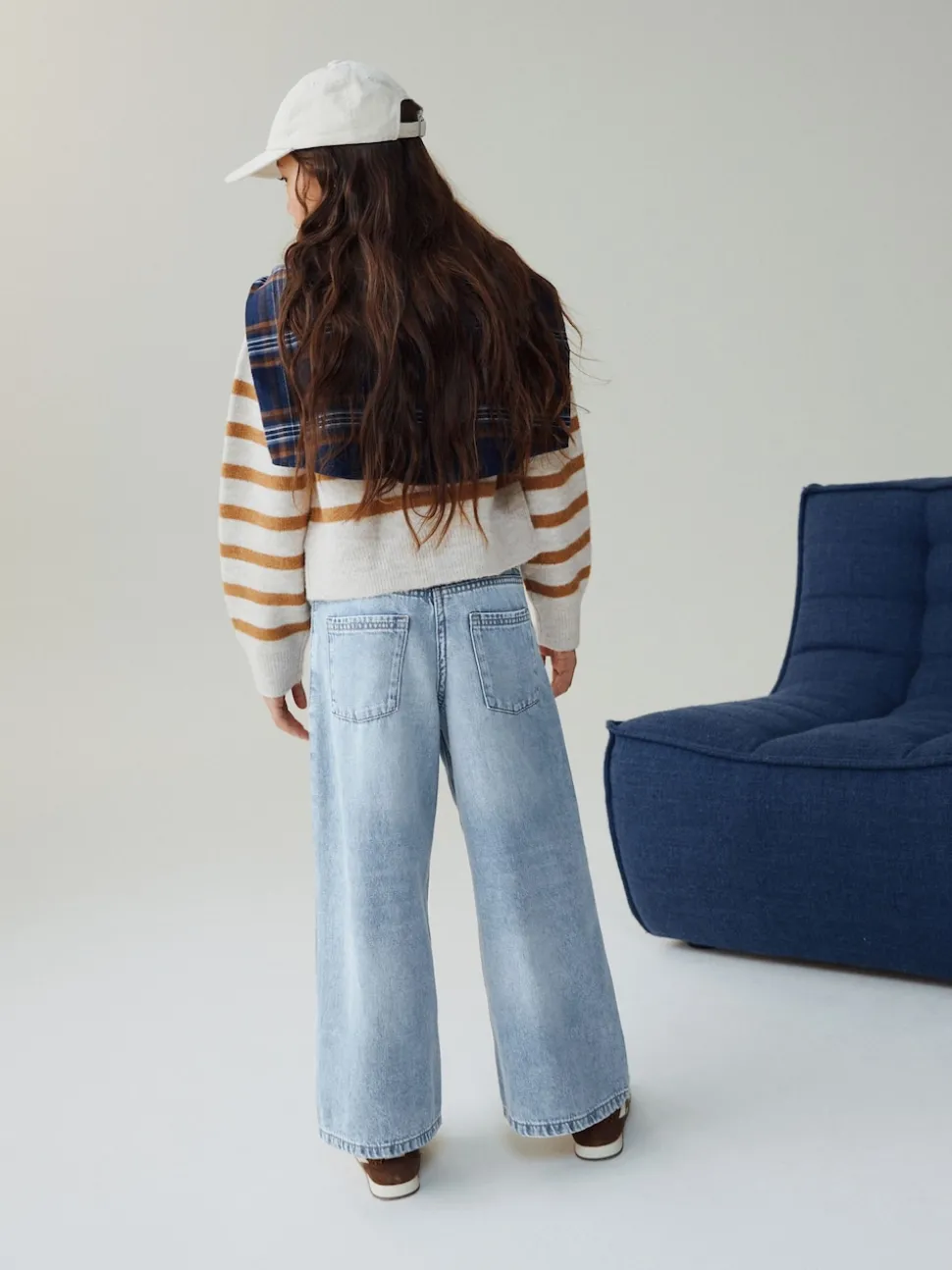 Light Blue Extra Wide Leg Jeans (6-16yrs)