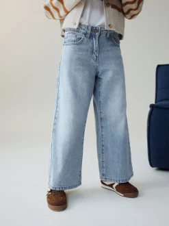 Light Blue Extra Wide Leg Jeans (6-16yrs)