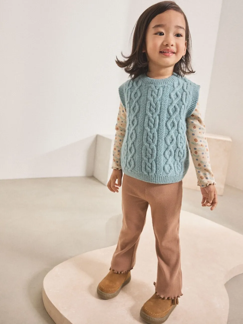 Light Blue Knitted Jumper and Leggings Set (3mths-7yrs)