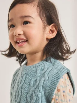 Light Blue Knitted Jumper and Leggings Set (3mths-7yrs)