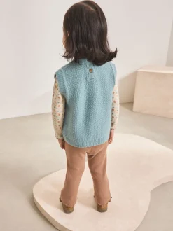 Light Blue Knitted Jumper and Leggings Set (3mths-7yrs)