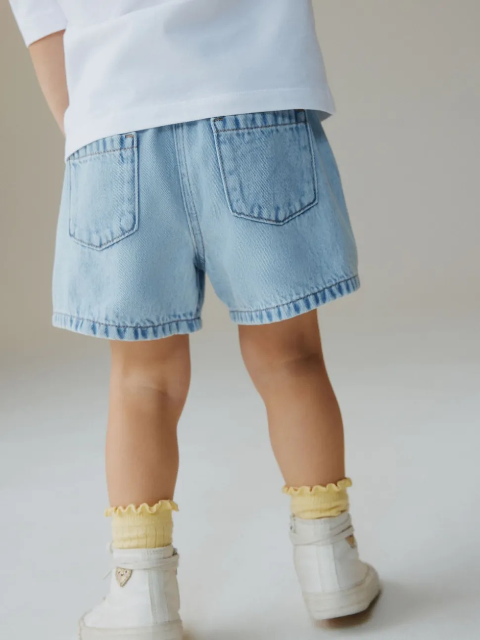 Light Blue Pull On Denim Shorts (3mths-10yrs)