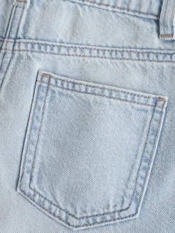 Light Blue Regular Length Relaxed Denim Shorts (3-16yrs)