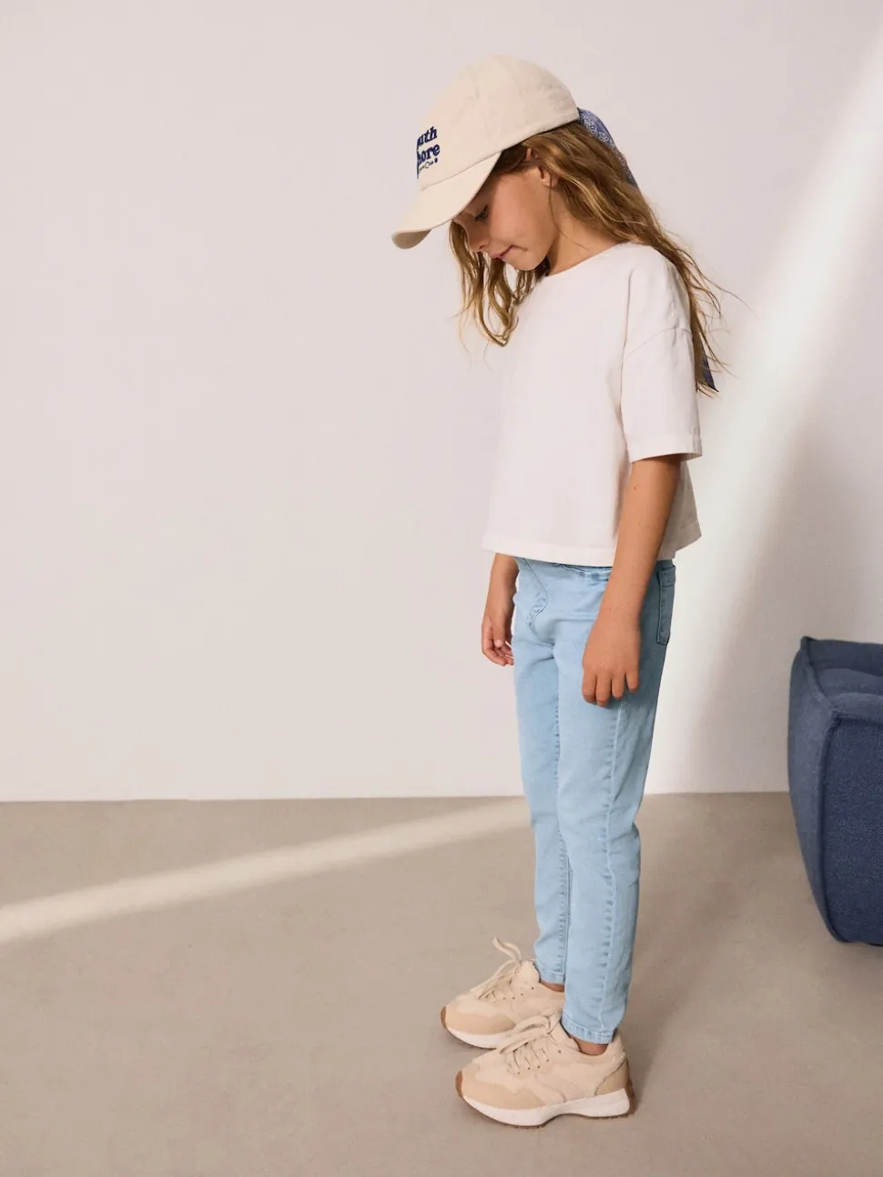 Light Blue Regular Length Stretch Jeggings (3-16yrs)