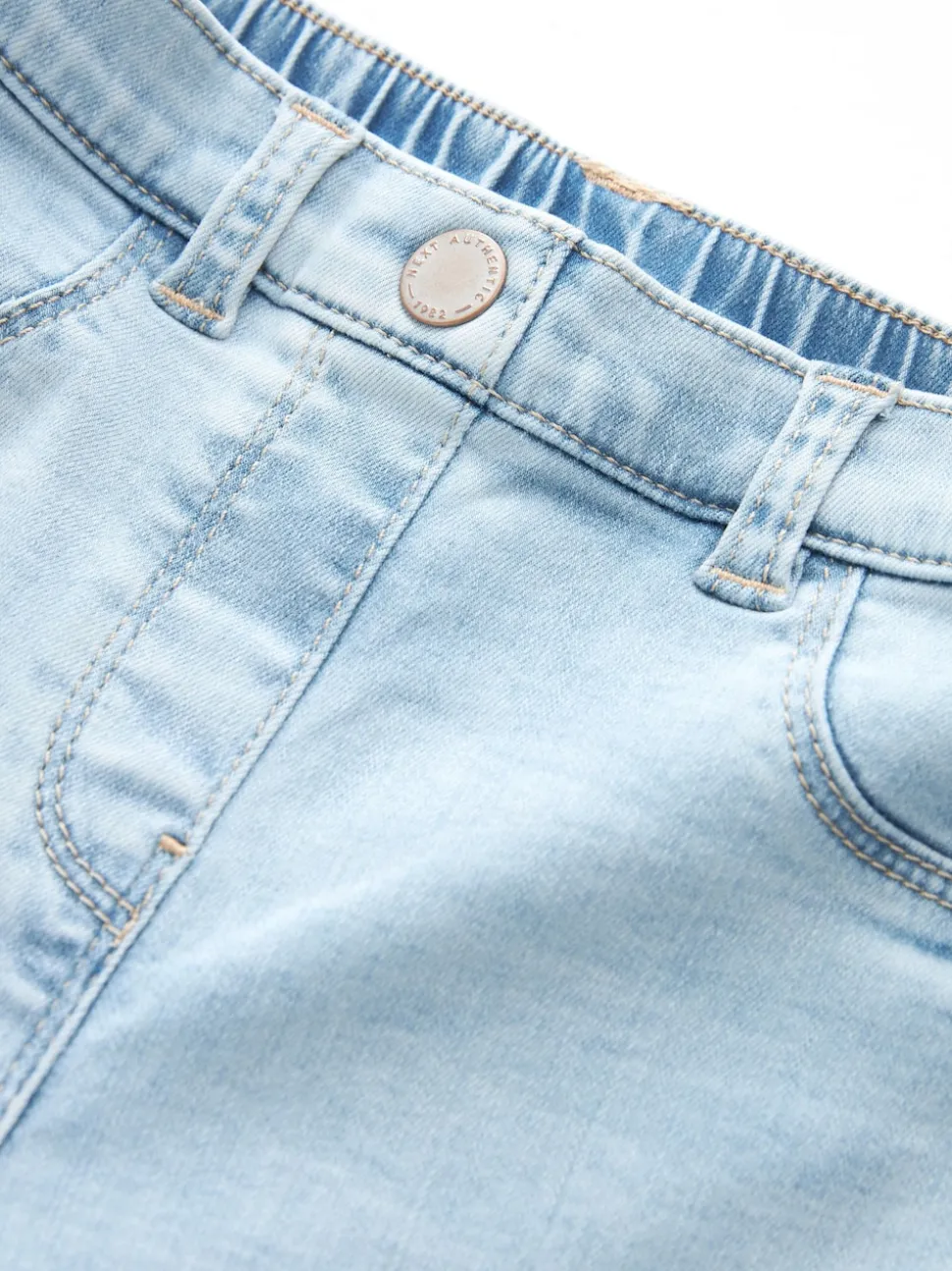 Light Blue Regular Length Stretch Jeggings (3-16yrs)