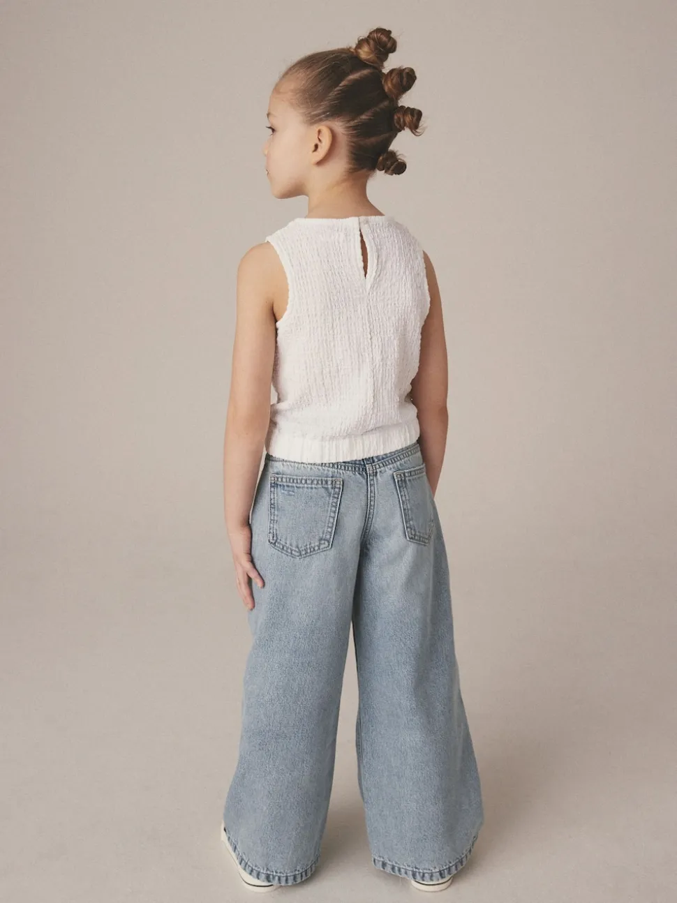 Light Blue Wide Leg Jeans (3-16yrs)