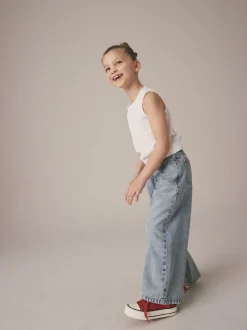 Light Blue Wide Leg Jeans (3-16yrs)