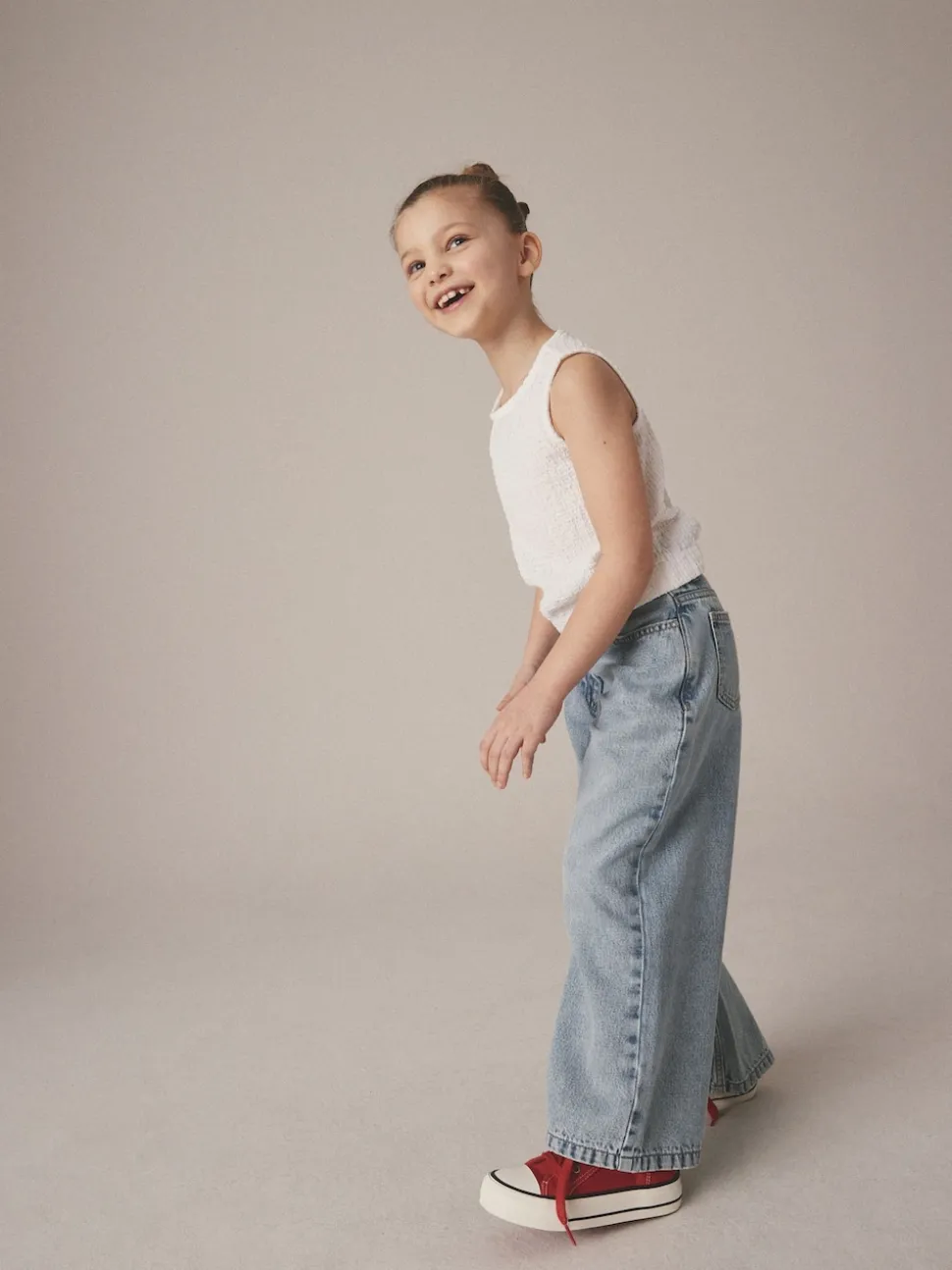 Light Blue Wide Leg Jeans (3-16yrs)