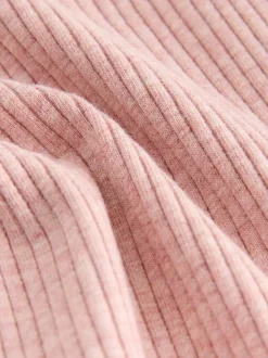 Light Pink Ribbed Hooded Cardigan and Leggings Set (3mths-7yrs)