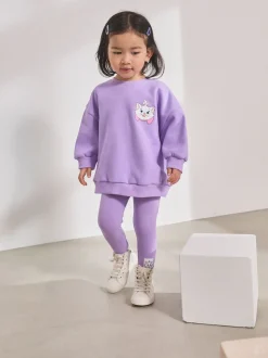 Lilac Purple Disney Aristocats Sweatshirt & Leggings Set (3mths-7yrs)