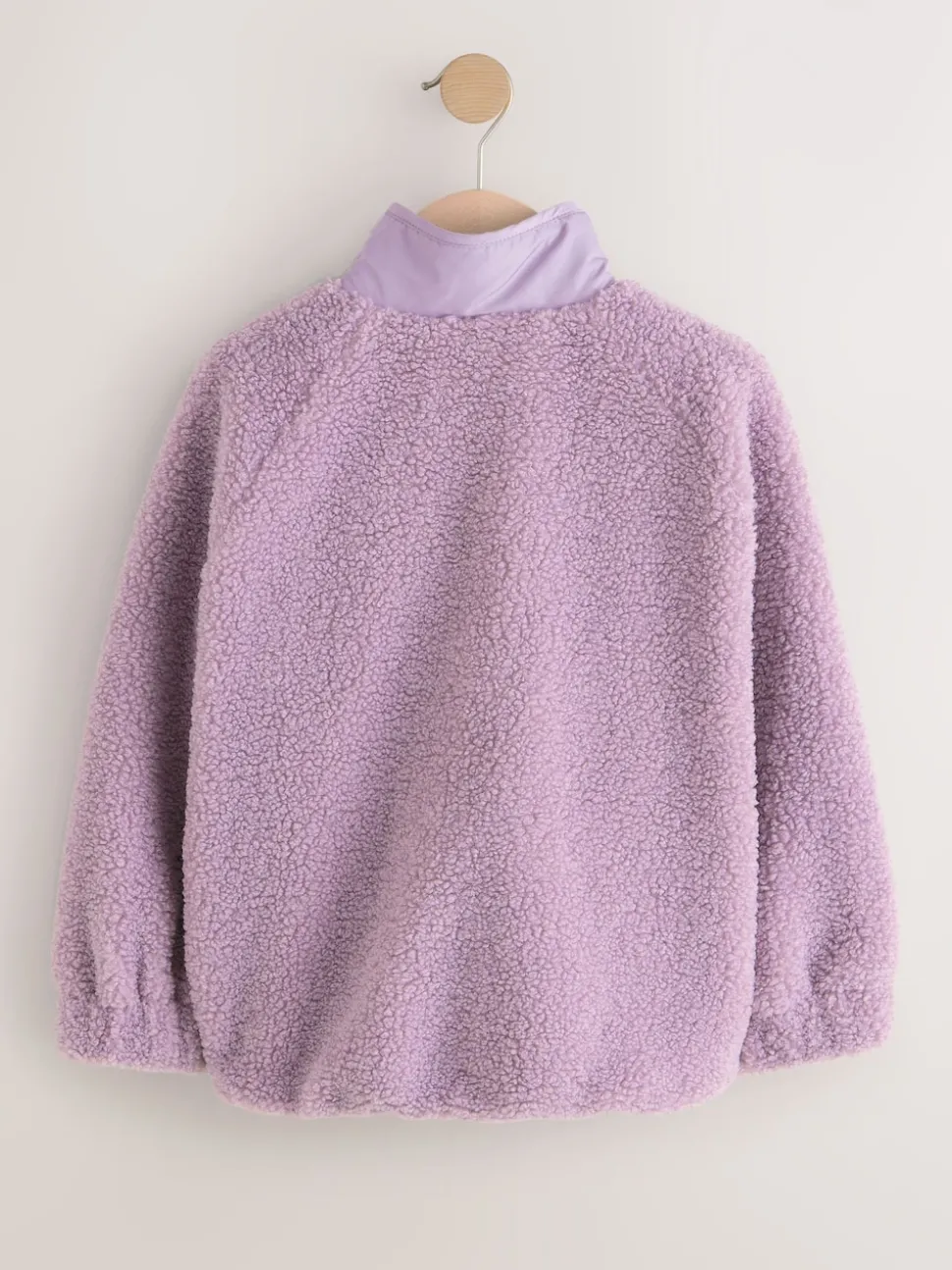 Lilac Purple Button Up Fleece Jacket (3-16yrs)