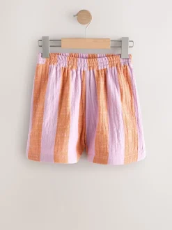 Lilac Purple Pull On Shorts (3-16yrs)