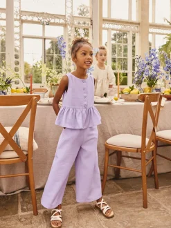 Lilac Purple Waistcoat and Trousers Set (3-16yrs)