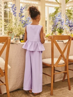 Lilac Purple Waistcoat and Trousers Set (3-16yrs)