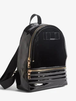 Lipsy Black Bow Detail School Backpack