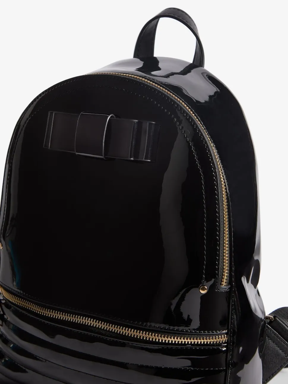 Lipsy Black Bow Detail School Backpack