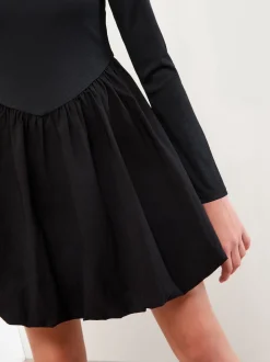 Lipsy Black Puffball Hem Dress (5-16yrs)