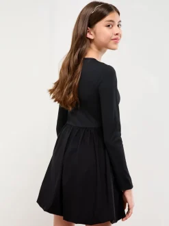 Lipsy Black Puffball Hem Dress (5-16yrs)