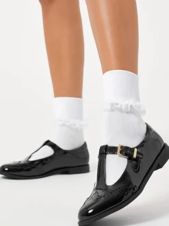 Lipsy Black Standard Fit (F) Girl Mary Jane Dolly Patent School Shoes