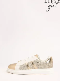 Lipsy Gold Spot Detail Girls Sports Trainers
