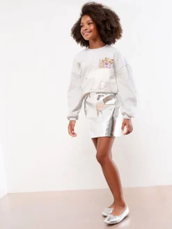 Lipsy Grey Polar Bear Christmas Crew Neck Jumper (5-16yrs)