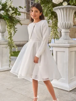 Lipsy Ivory Fluffy Occasion Bolero (5-16yrs)