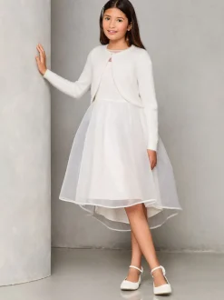 Lipsy Ivory Fluffy Occasion Bolero (5-16yrs)