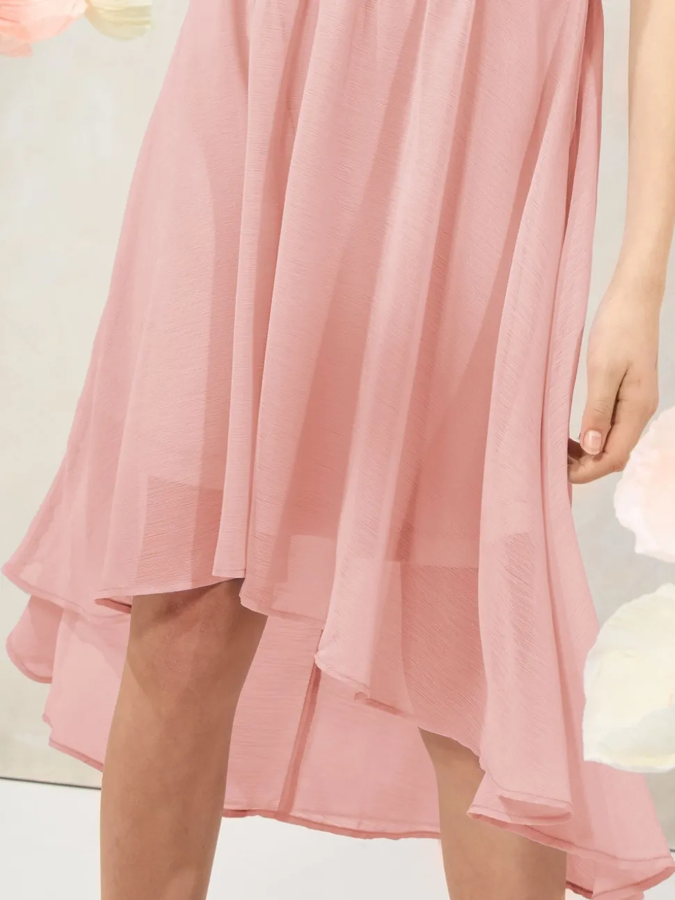 Lipsy Pink Halter Bubble Waist Occasion Dress (7-16yrs)