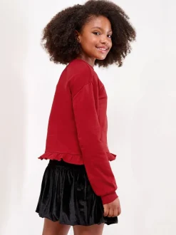 Lipsy Red Reindeer Christmas Crew Neck Jumper (5-16yrs)