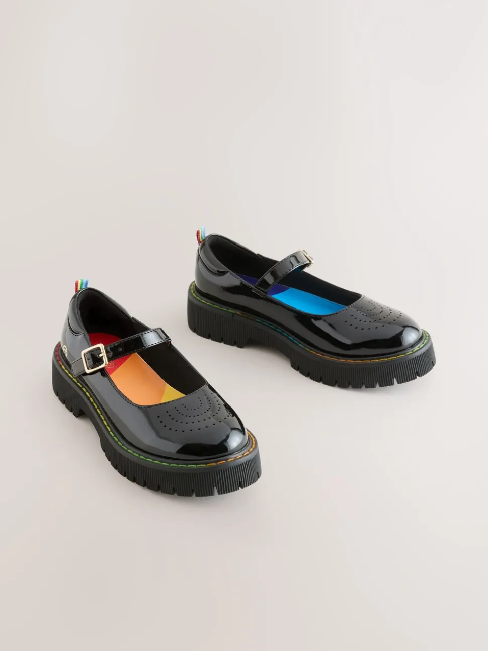 Little Bird by Jools Oliver Black Older Patent Mary Jane Shoes